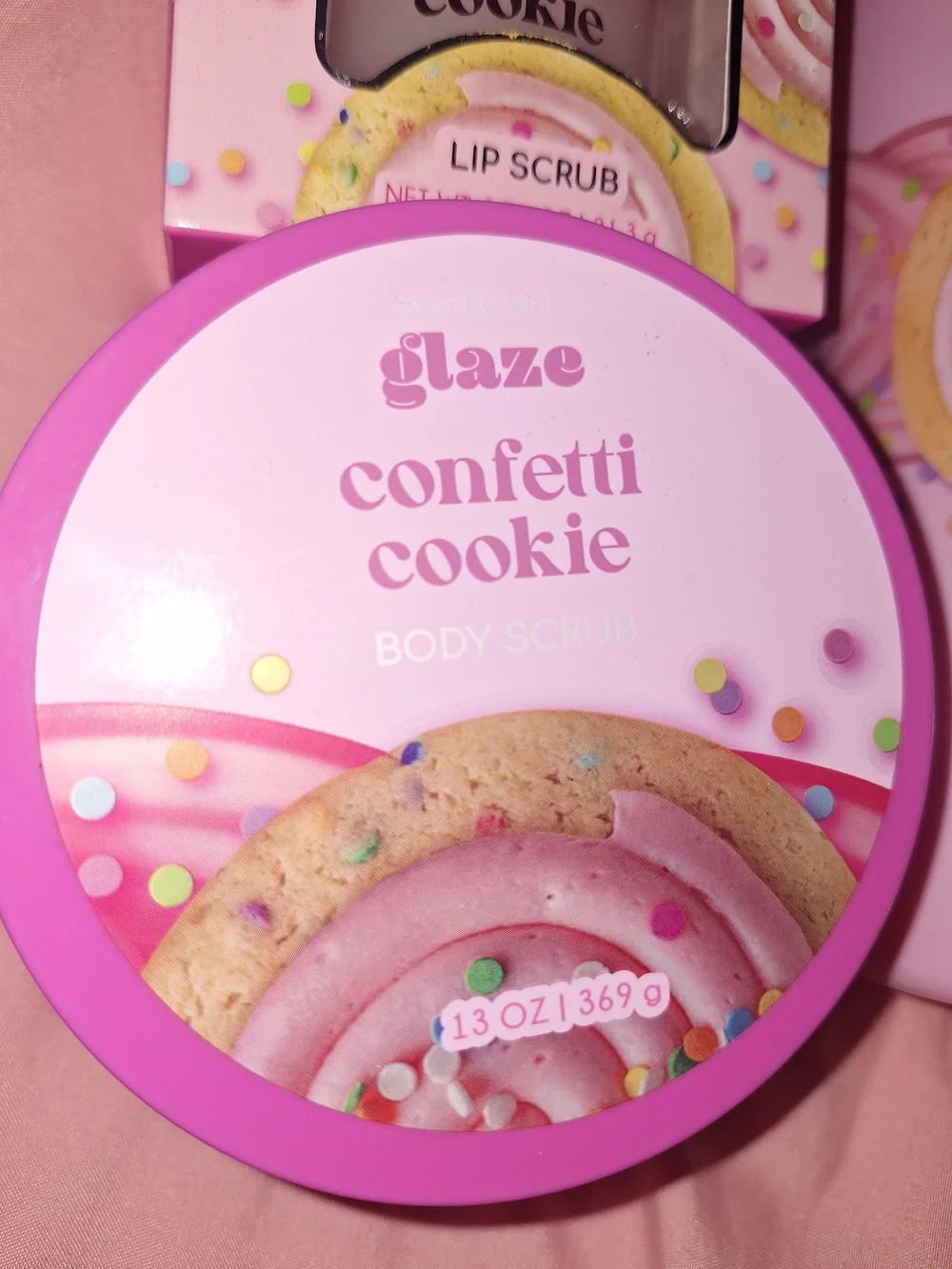 glaze Confetti Cookie Pink Body Wash & Body Scrub Set